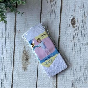 GOLDBUG 18-24 Months Baby Girls New White Lace Tights